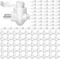 Tuanse 50 Sets Night Light Base with Shade Mounting Clip - DIY