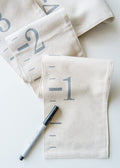 Canvas Growth Chart Ruler Fabric Natural Color - Big Brother Big