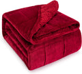 Wemore Sherpa Fleece Weighted Blanket for Cozy Sleep Comfort