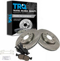 Front Ceramic Brake Pad & Rotor Kit for 2012-17 Fiat 500 - Direct Fit