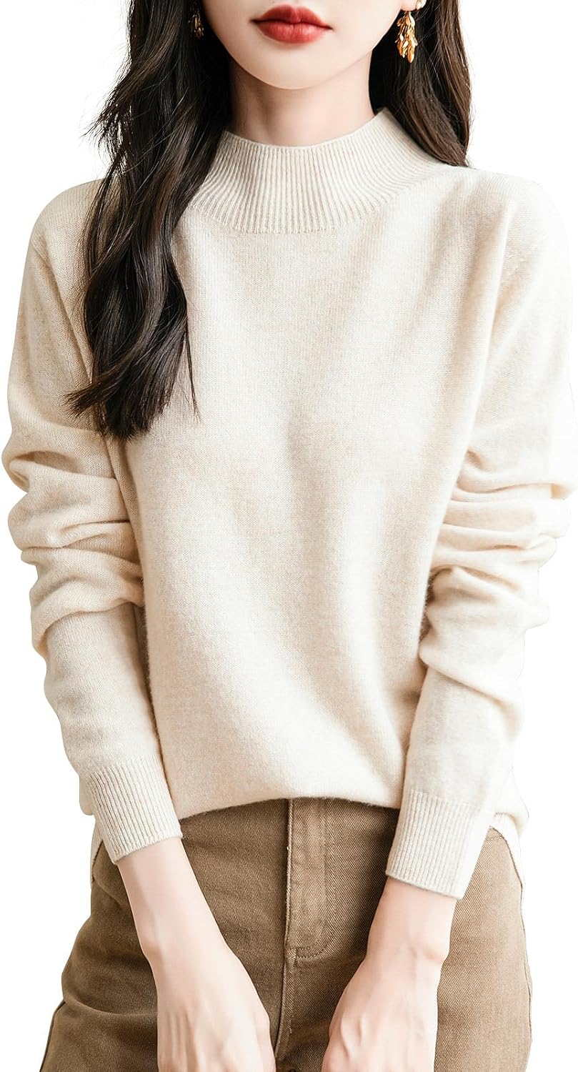 Women's 100% Merino Wool Seamless Sweater for Ultimate Comfort