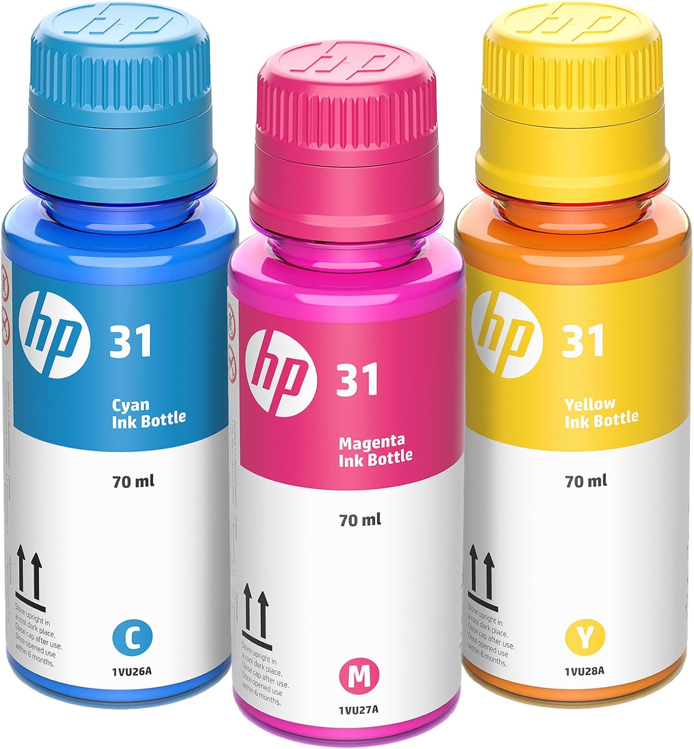 HP 31 Cyan, Magenta, Yellow Ink Bottles for Smart Tank Series