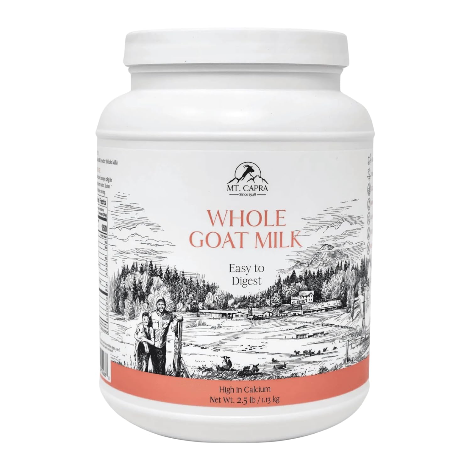 Mt. Capra Whole Goat Milk Powder - Creamy, Easy to Digest