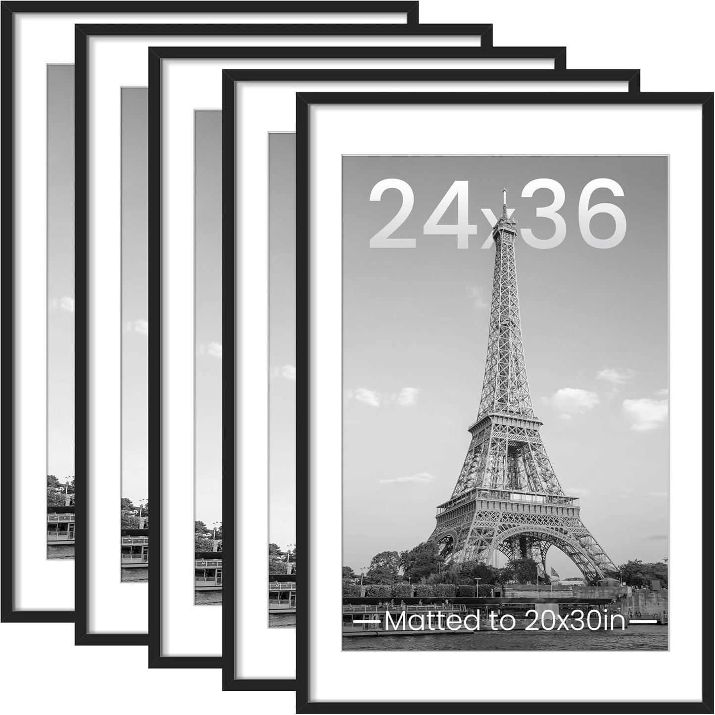 Upsimples 24x36 Picture Frame Set of 5 for Stunning Displays