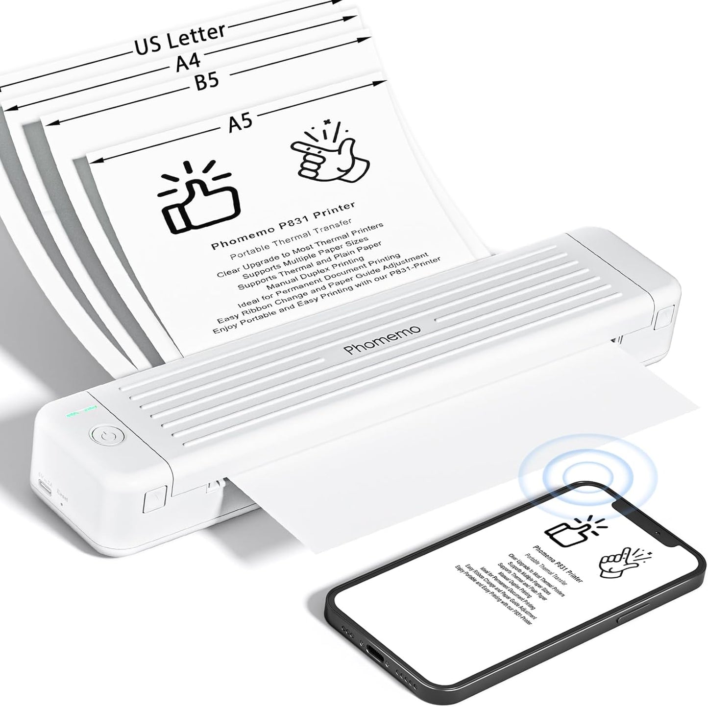 Phomemo P831 Wireless Printer: Print On-the-Go!
