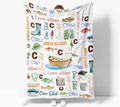 Personalized Fishing Baby Blanket - Soft Custom Name Blanket