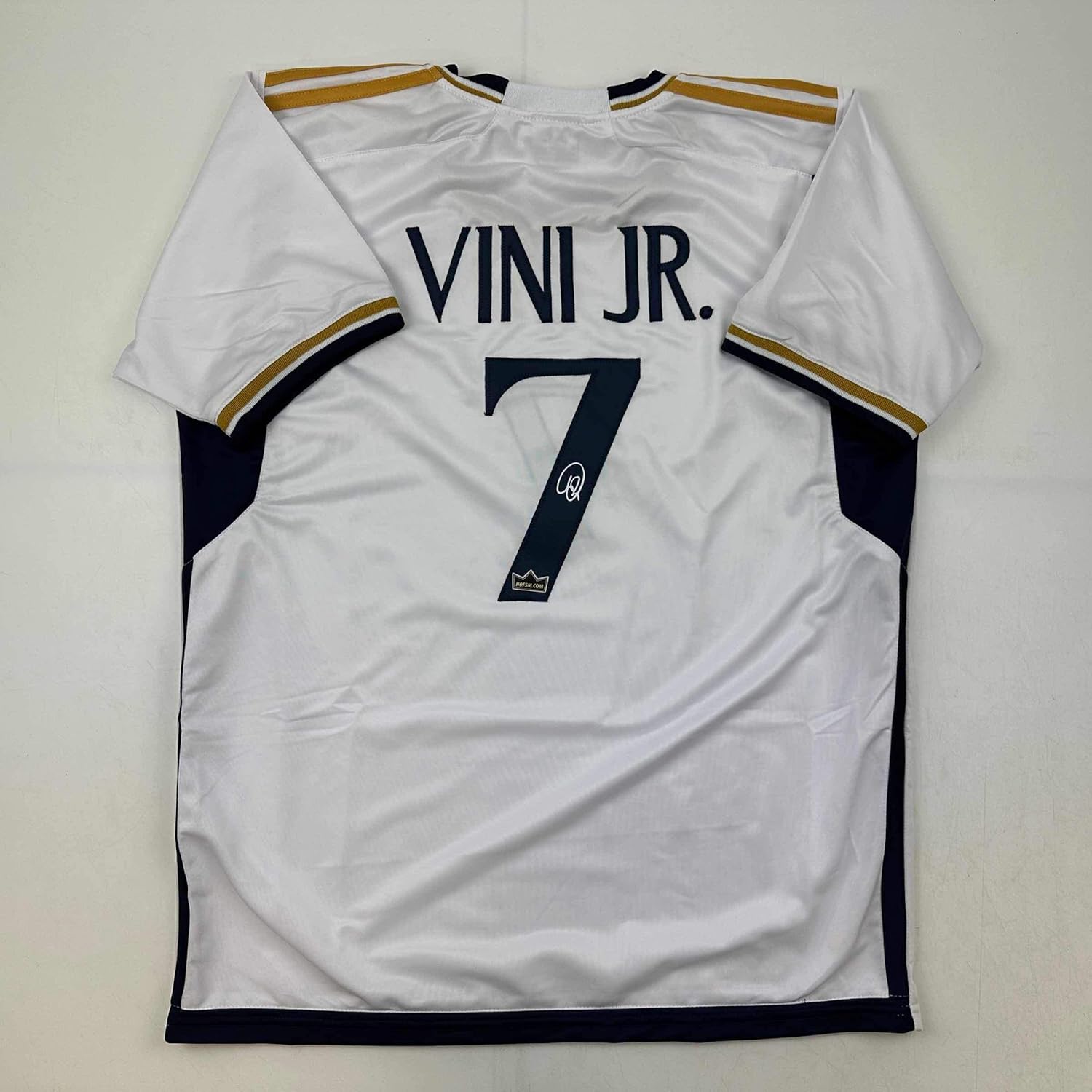 Facsimile Autographed Vinicius Junior Soccer Jersey for Fans