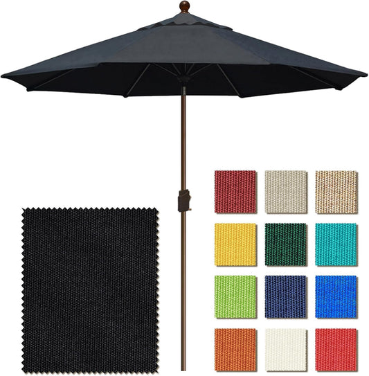 9Ft Market Umbrella with Ventilation for Outdoor Spaces
