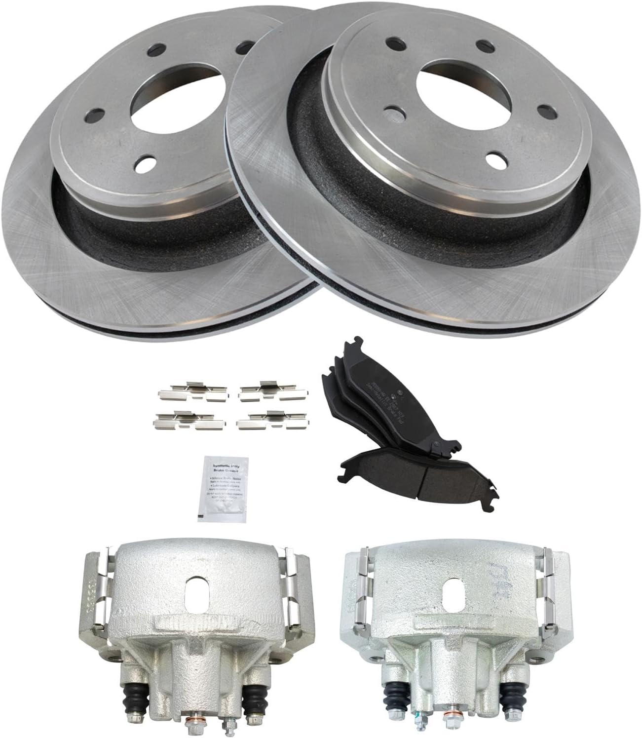 TRQ Rear Brake Pad & Rotor Kit for Chrysler Aspen & Dodge Durango