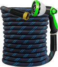 Garden Hose 50FT Non-Expandable Heavy-Duty Hose - No-Kink, 10-Pattern