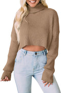 PRETTYGARDEN Women's Turtleneck Cropped Sweater for Fashion Lovers