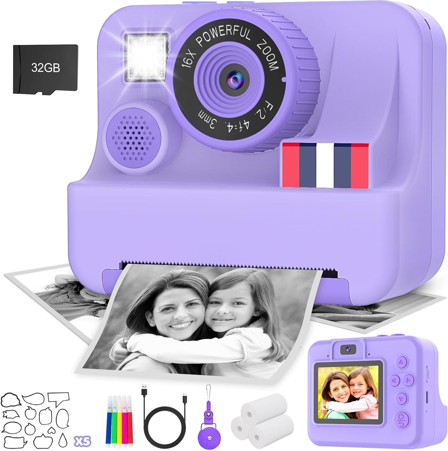 Yosfeng Kids Instant Camera - Capture Memories with Ease!