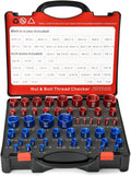 50 Pcs Nut and Bolt Thread Checker (27 Standard & 23 Metric)