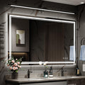 48x32 Inch LED Bathroom Mirror with Anti-Fog and Dimmable Lights