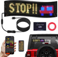 Programmable Scrolling LED Sign 14.7in x 3.6in - Flexible RGB Display