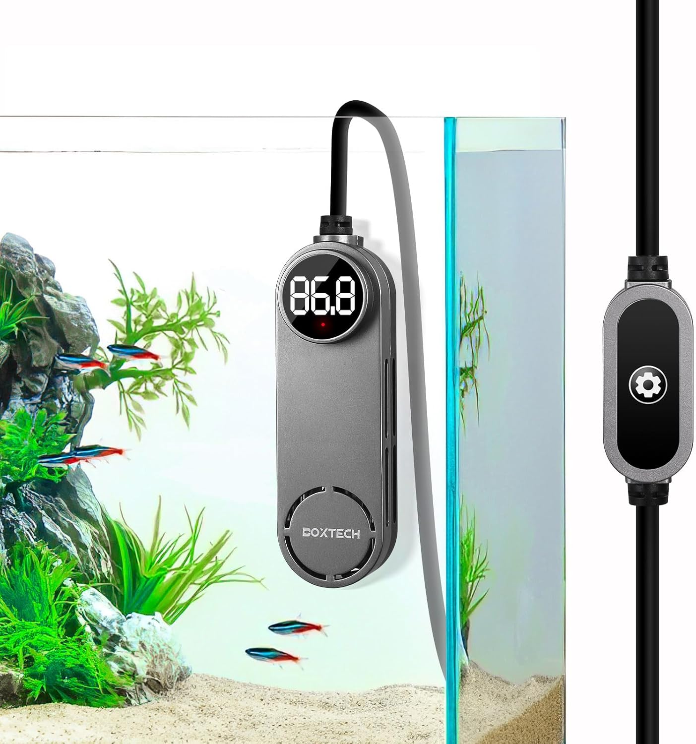 boxtech Small Submersible Aquarium Heater for 12-25 Gallon Tanks