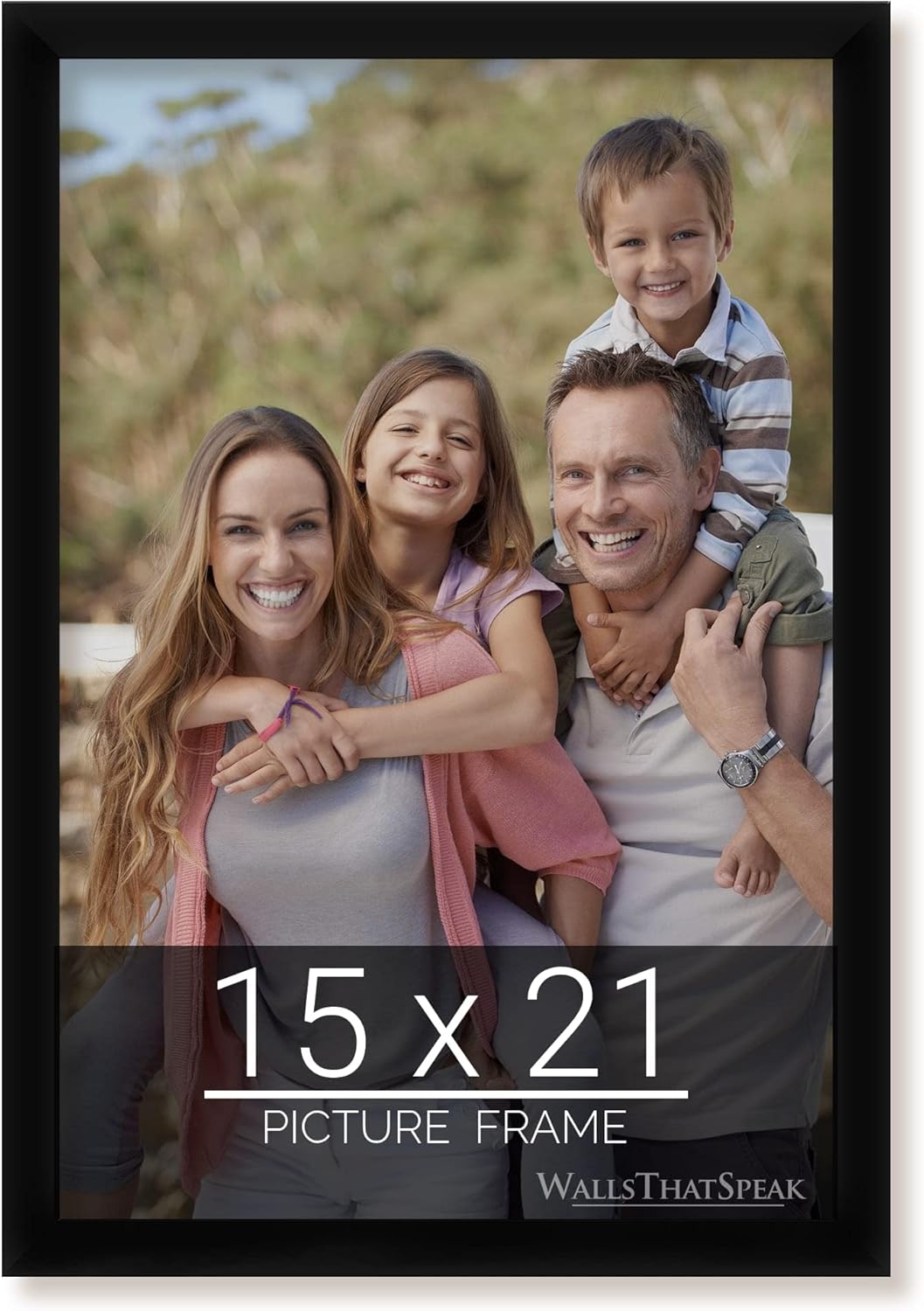 15x21 Black Picture Frame for Puzzles Posters Photos Artwork