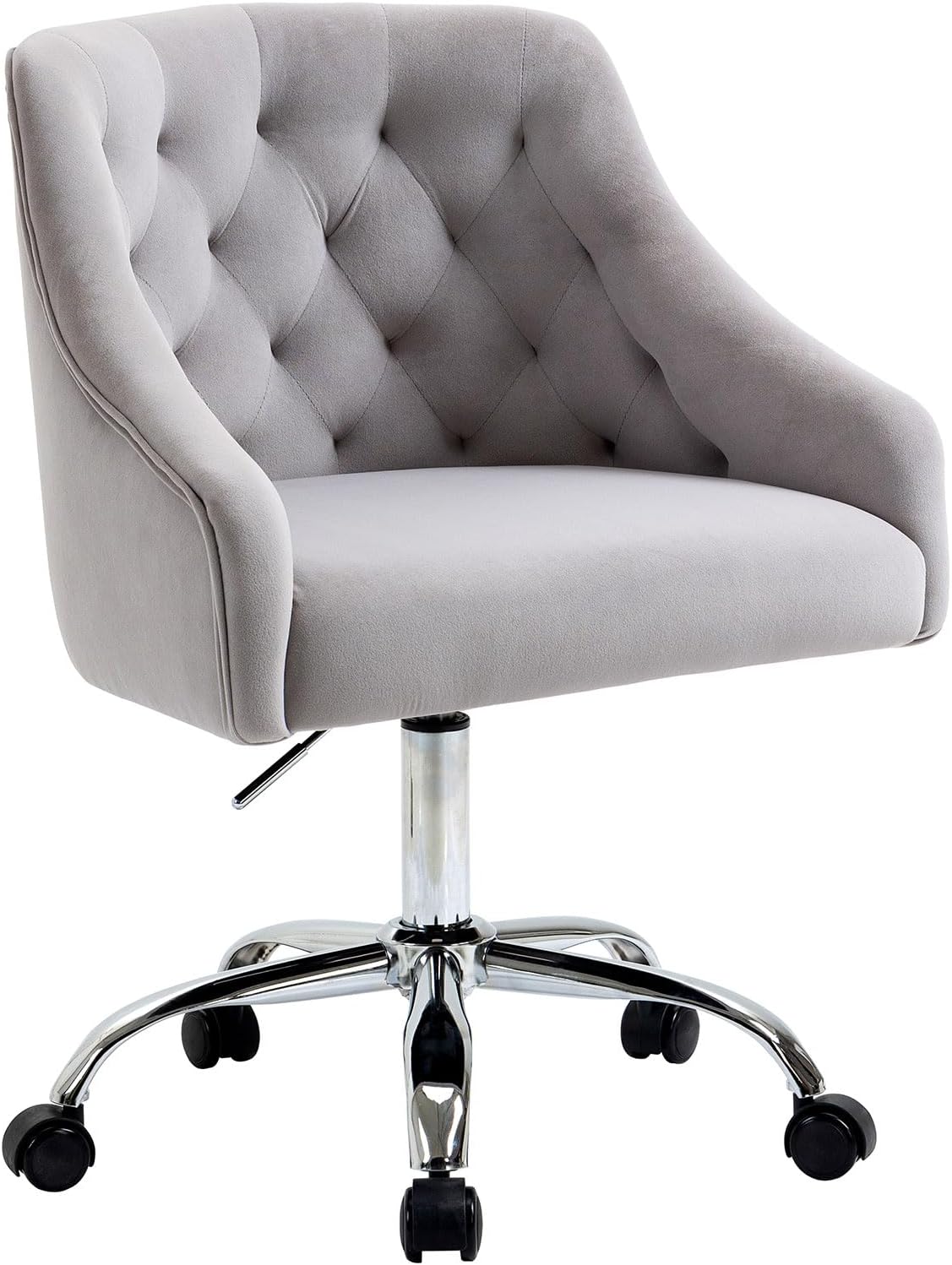 MOJAY Velvet Office Swivel Vanity Chair for Modern Spaces
