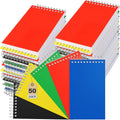 Small Pocket Notebooks 3 x 5 in Mini Memo Notepads - 50 Pack Neon