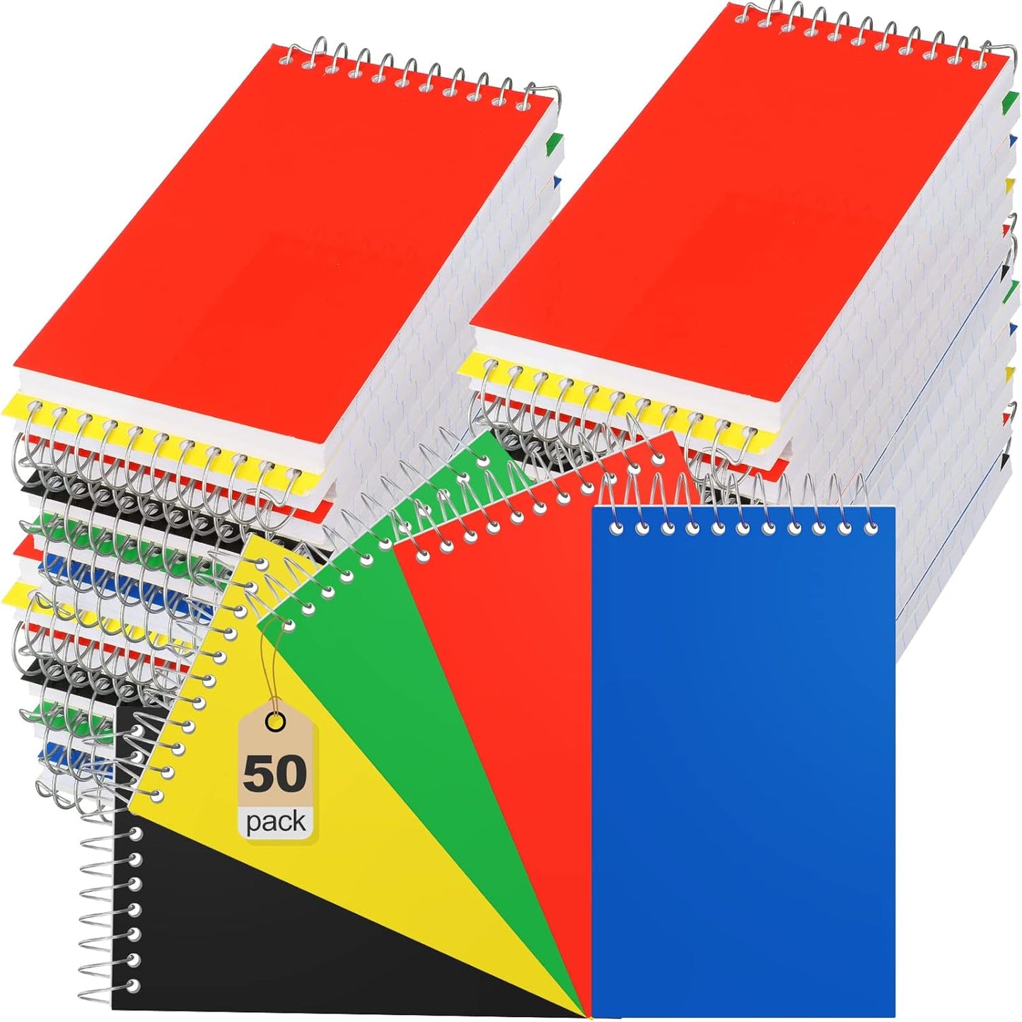 Leelosp 50 Pcs Small Pocket Notebooks for School and Office