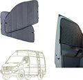 VanEssential Insulated Magnetic Blackout Front Door Window Covers