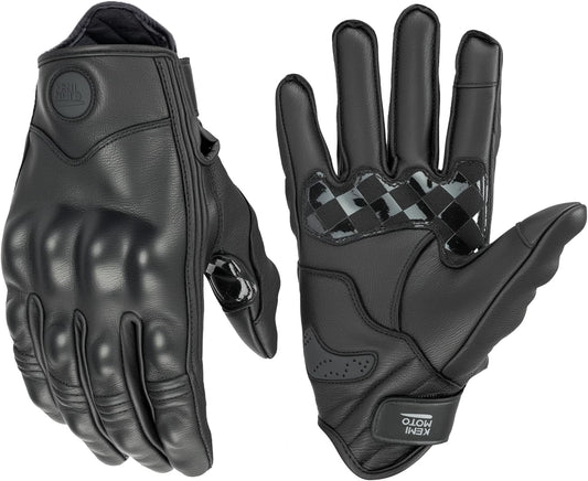 KEMIMOTO Motorcycle Leather Gloves for Safe and Stylish Riding