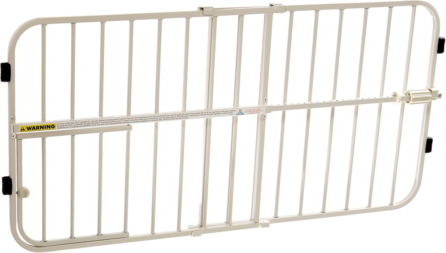 Carlson Lil Tuffy White Metal Gate - 38 Expandable