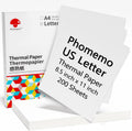 Phomemo M08F Thermal Paper 8.5 x 11 US Letter - Portable, No-Ink