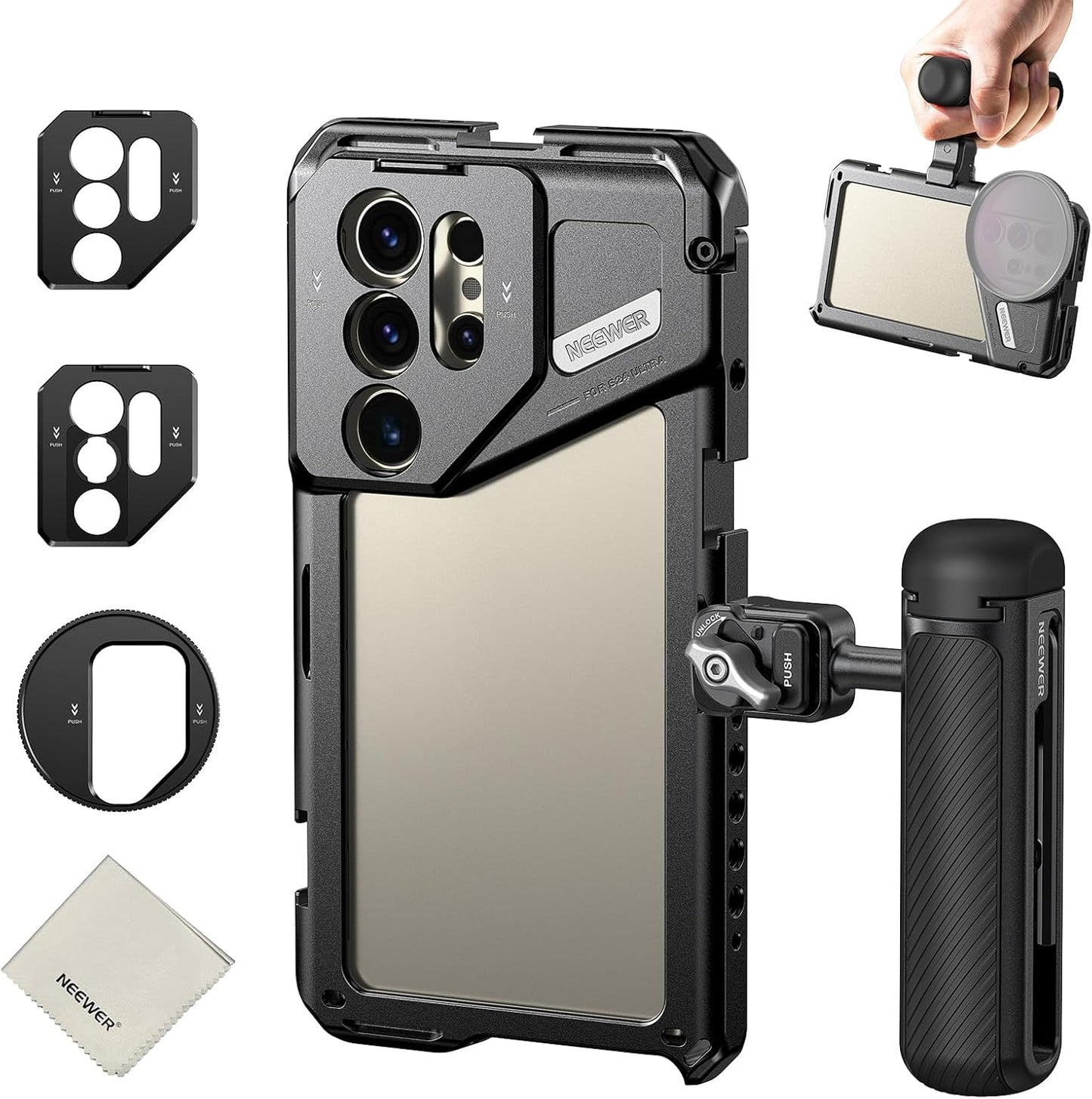 NEEWER S24 Ultra Phone Cage Stabilizer for Video Recording