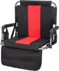 Folding Stadium Seat with Cushioned Back - 225lb Capacity