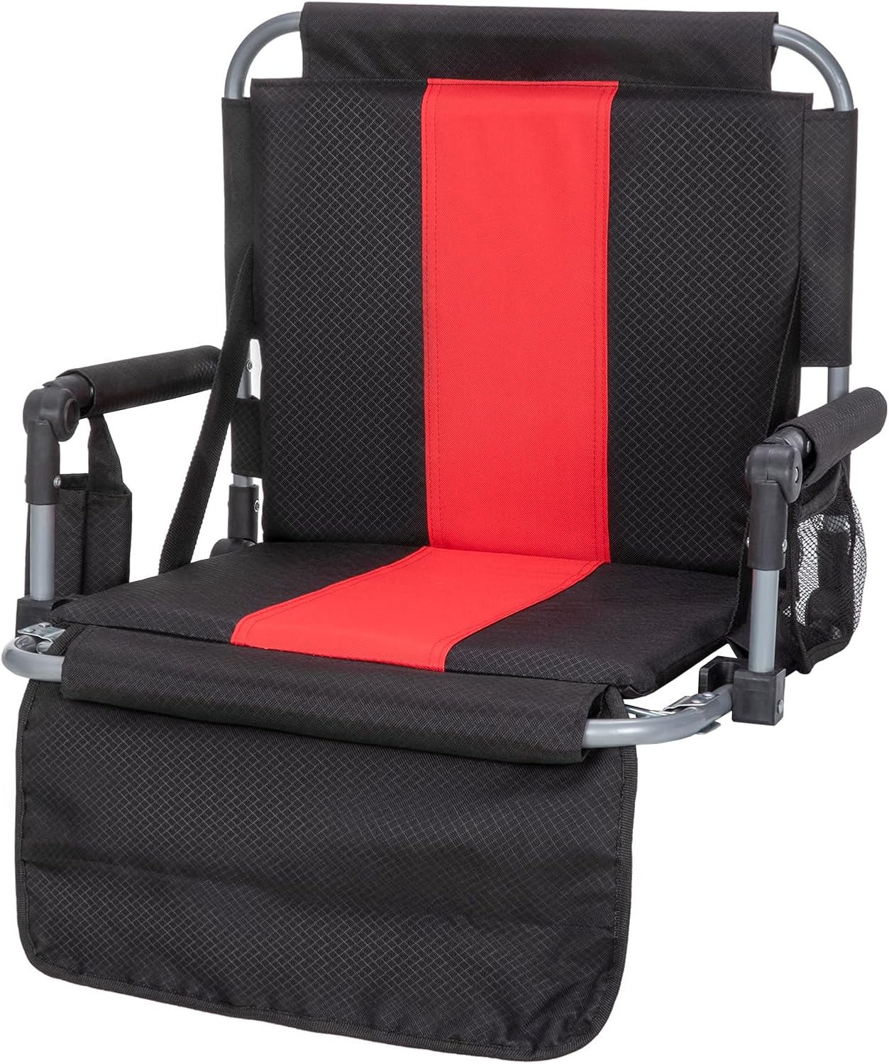 LET'S CAMP Folding Stadium Seat Chair with Cup Holder and Hooks