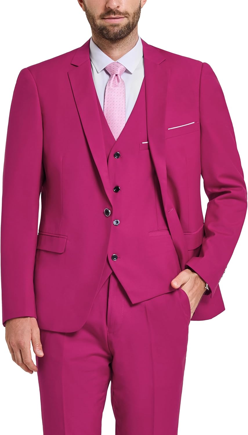YND Men's Slim Fit 3 Piece Suit Set for Every Occasion