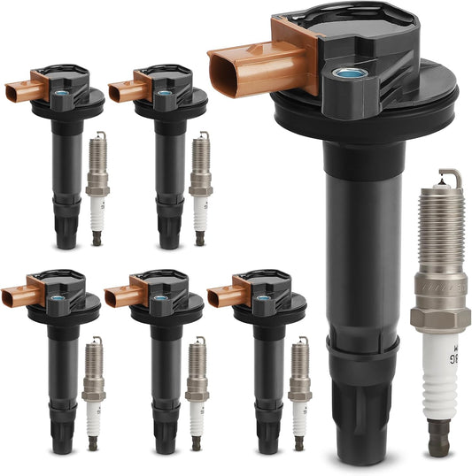UF646 Ignition Coil & SP534 Double Iridium Spark Plug Set