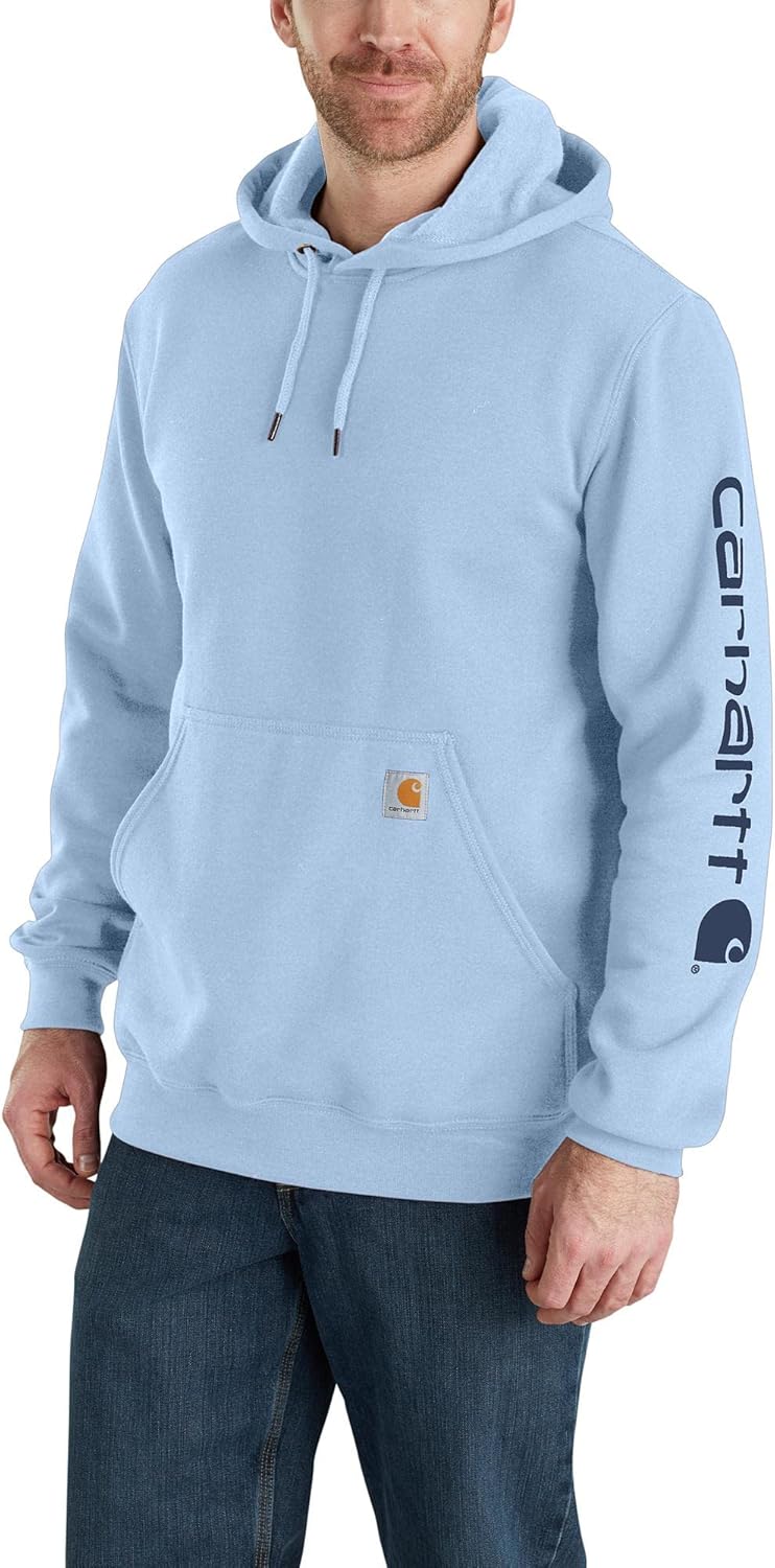 Carhartt mens Loose Fit Midweight Logo Sleeve Graphic Sweatshirt