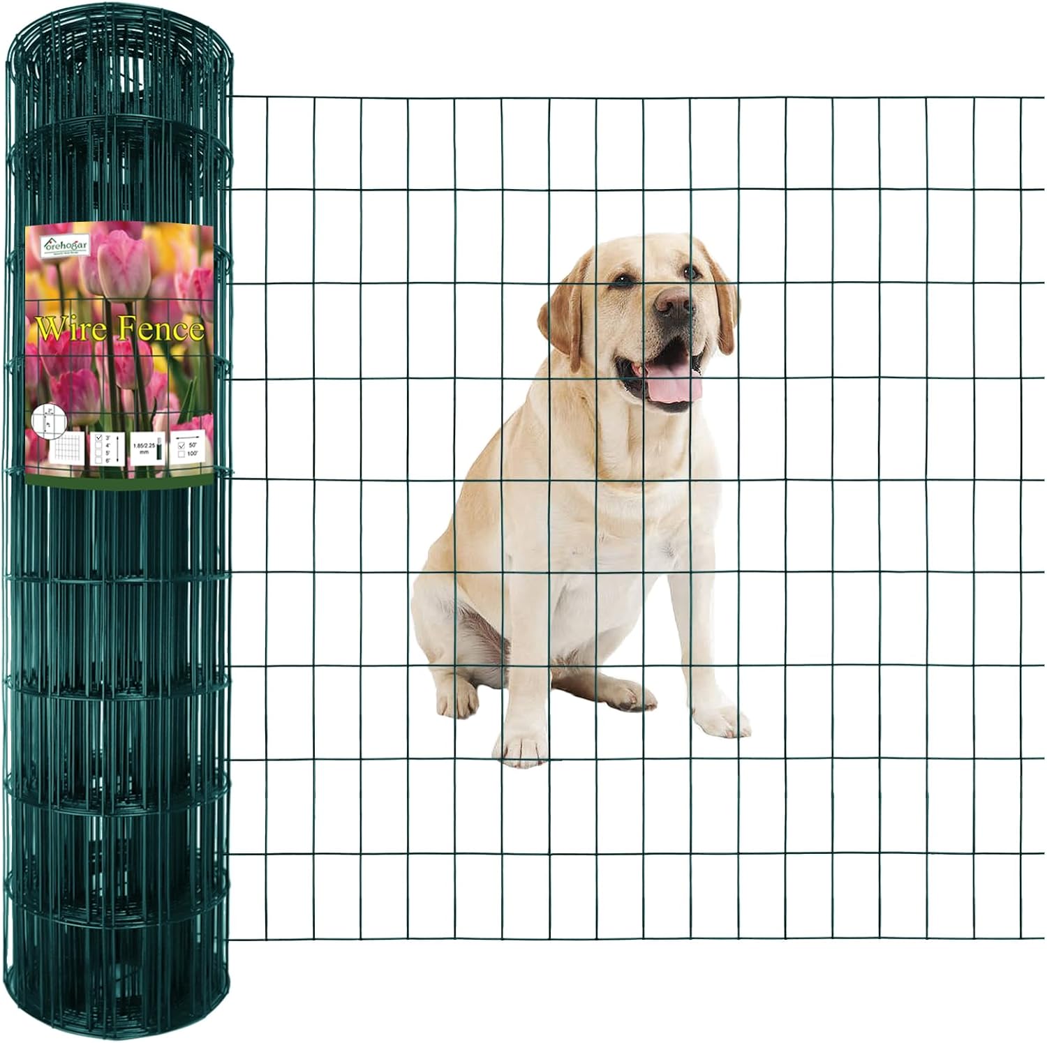 Green PVC Coated Welded Wire Fence for Garden Protection