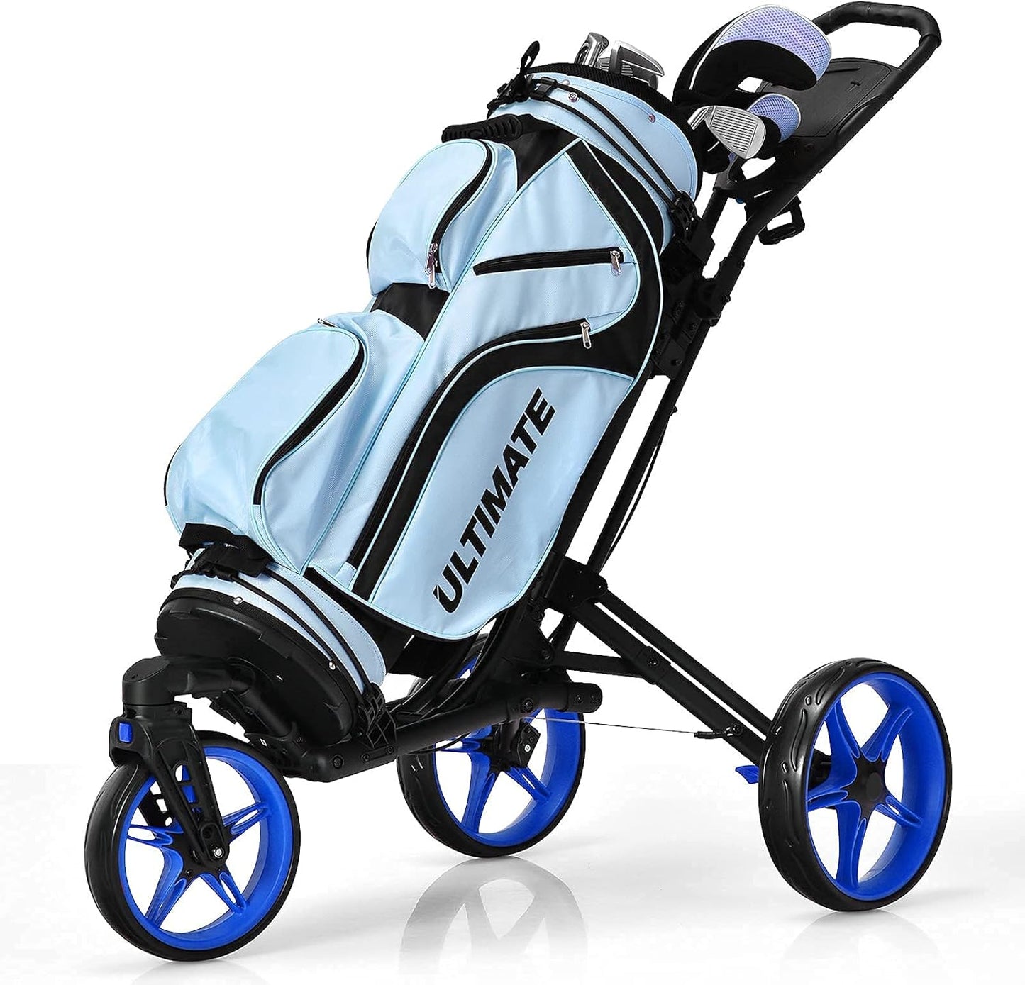 Tangkula Golf Push Cart - Easy Maneuverability & Convenient Storage