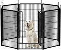 Dog Playpen Portable Outdoor Dog Fence - Foldable 8-Panel 45 in