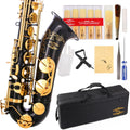 Glory Black/Gold B Flat Tenor Saxophone with Case and Accessories