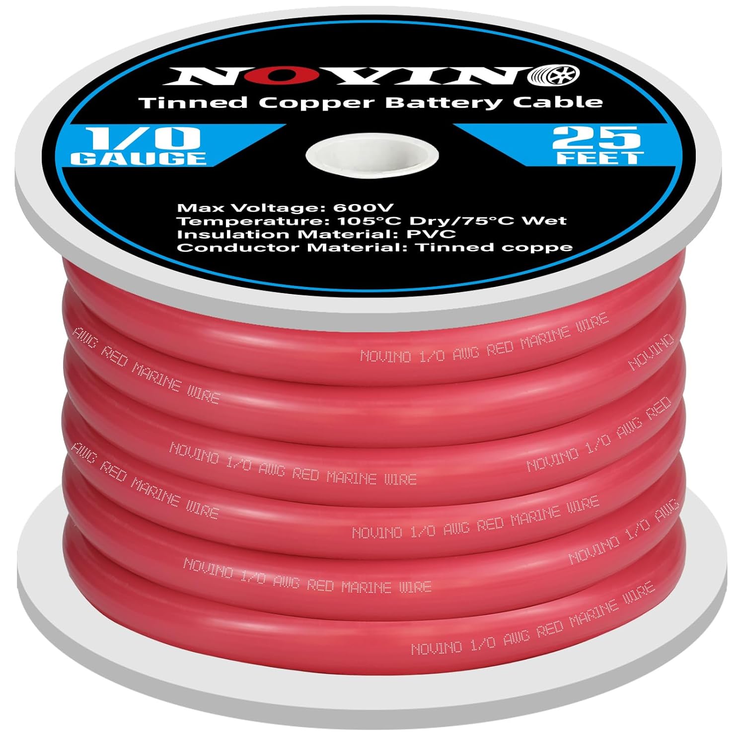 1/0 Gauge Marine Grade Battery Cable for Boats and RVs