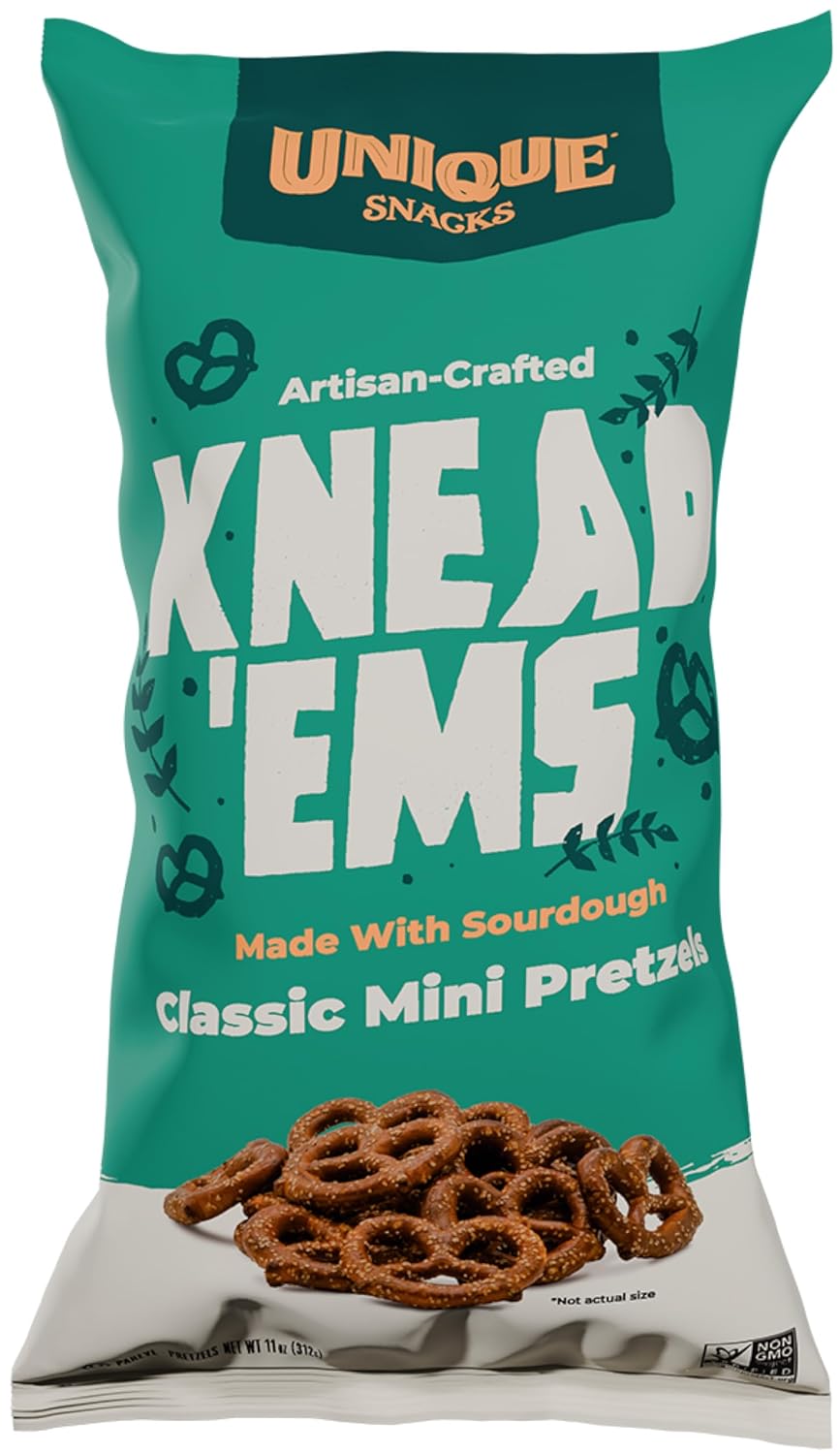 Unique Snacks Knead 'Ems Sourdough Mini Pretzels for Snacking