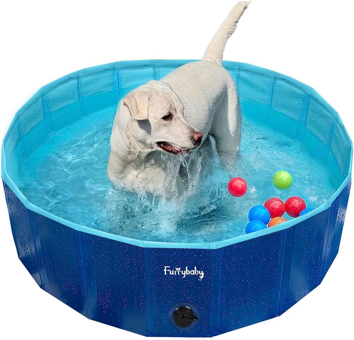 Furrybaby Foldable Dog Pool - Perfect for Small Dogs and Cats