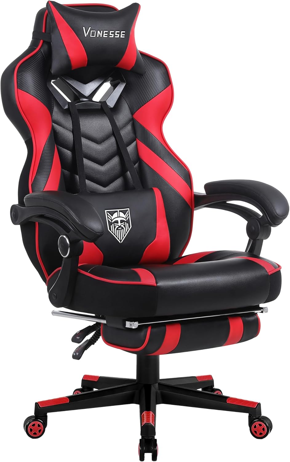 Vonesse High Back Gaming Chair: Footrest & Massage