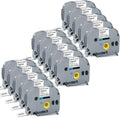 15-Pack 12mm Laminated White TZe Tape for Brother Label Maker