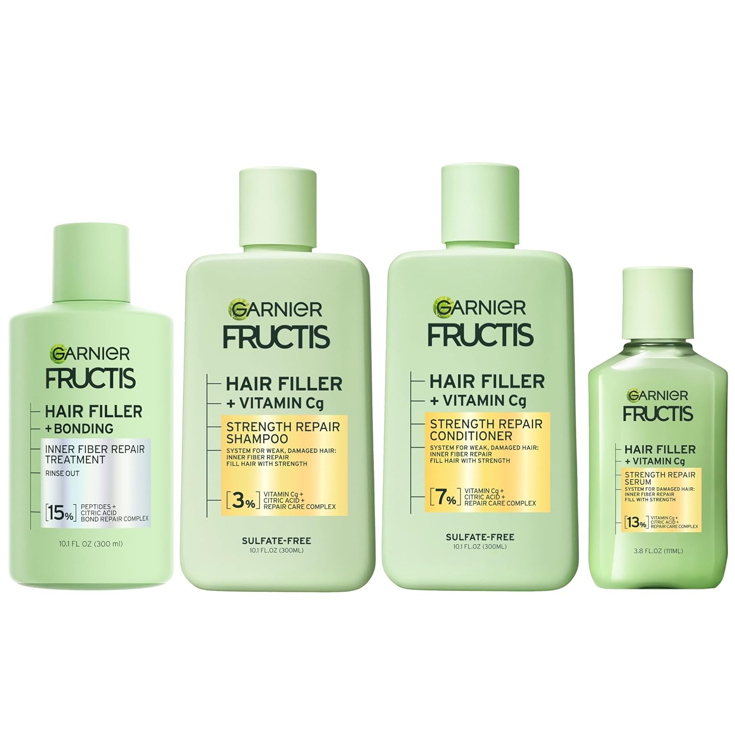 Garnier Hair Repair Kit - Strength & Repair 4pc Set