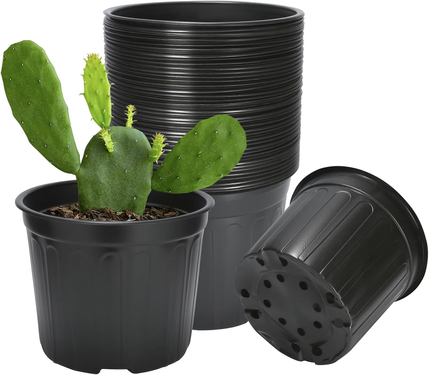 40 Pack 3 Gallon Nursery Plant Pots for Indoor and Outdoor Use
