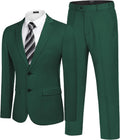 Men's 2 Piece Suits Classic Fit 2 Button Dress Suit - Versatile Wear
