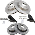 TRQ Brake Pad and Rotor Kit for Dodge Ram 1500 Front and Rear
