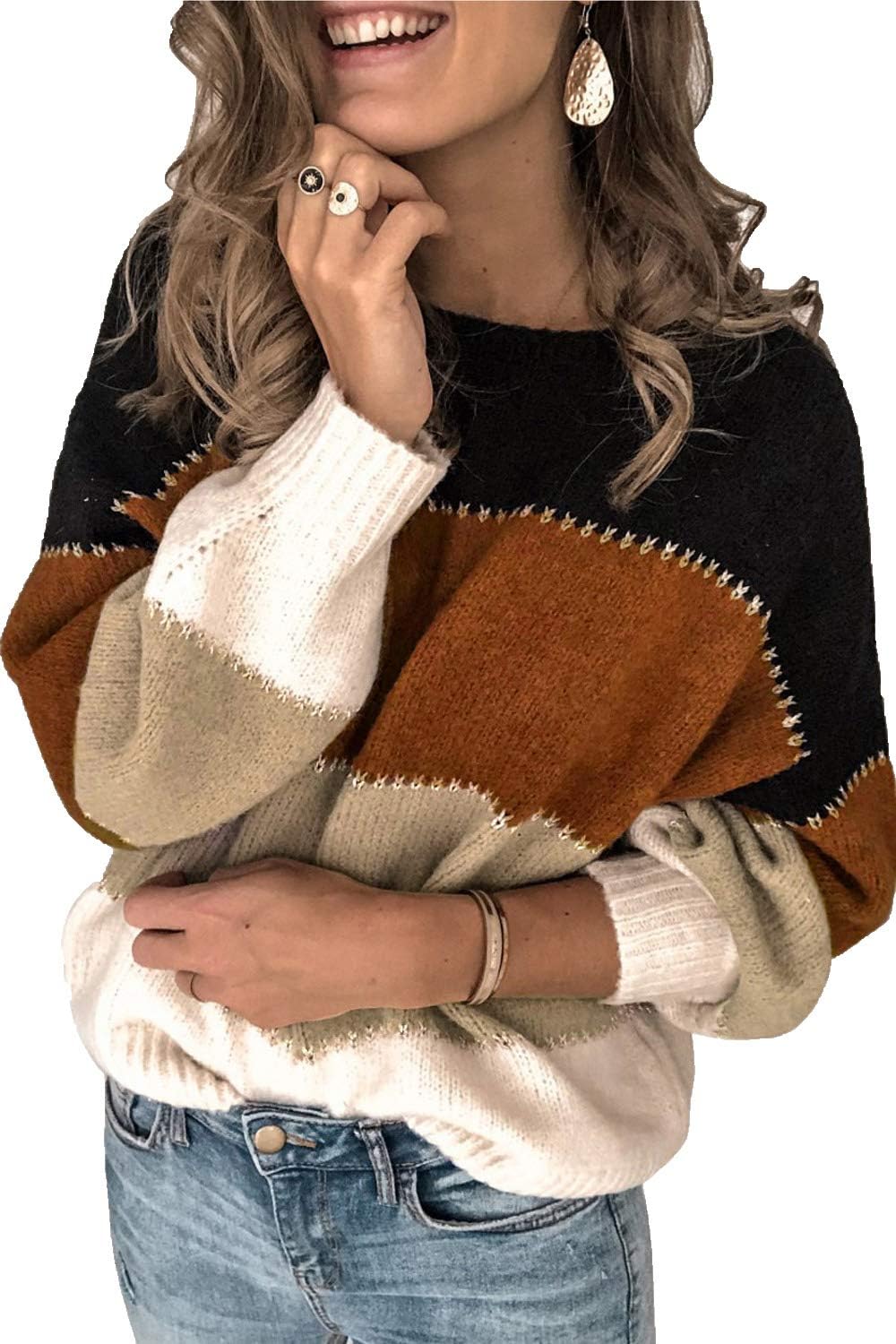 Womens Casual Sweater Pullover for Cozy Winter Style