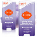 Soft Powder Whole Body Deodorant Cream Stick - 2.2 oz Pack of 2 - 72