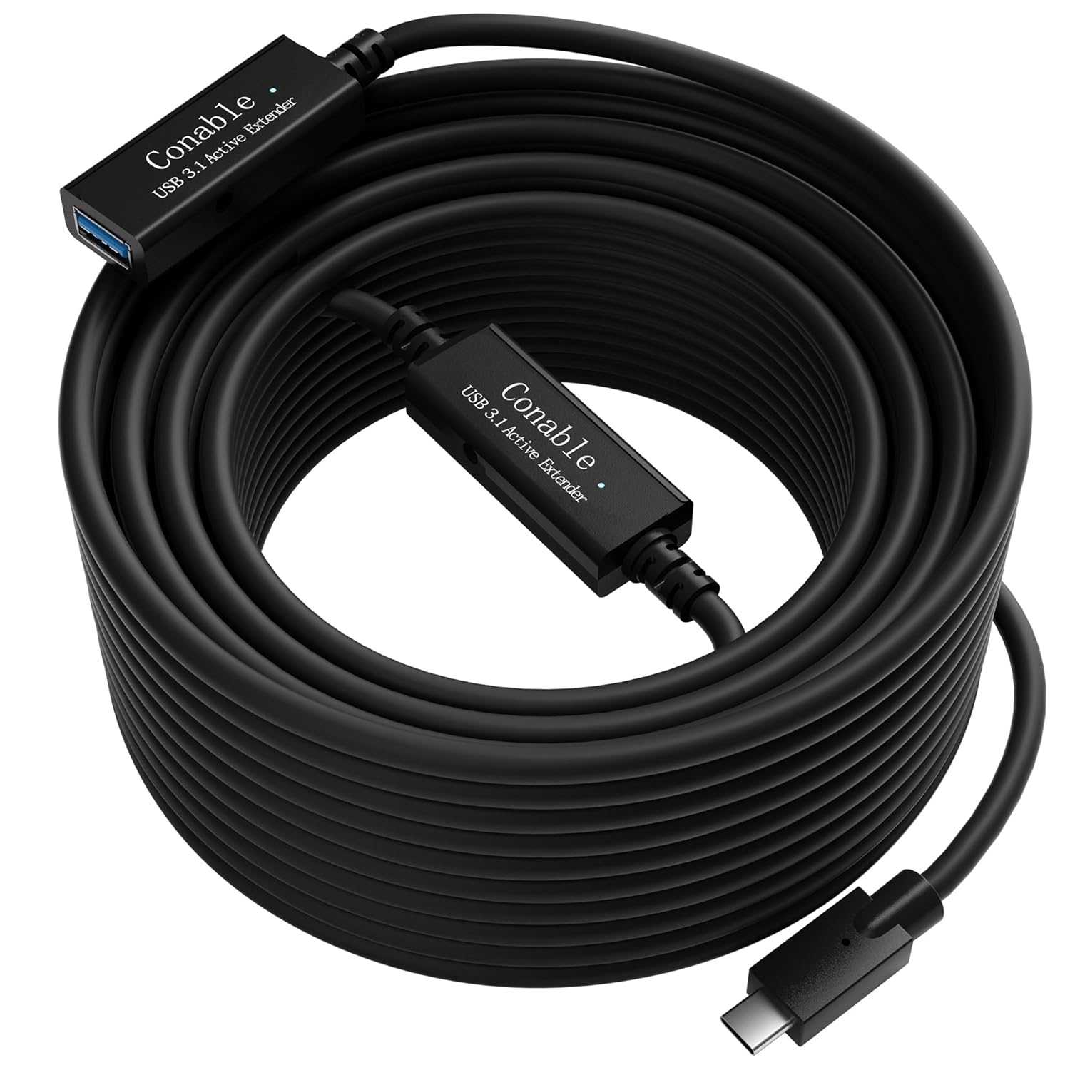 35ft USB C Extender: 2 Chipsets Boost Signal Strength!